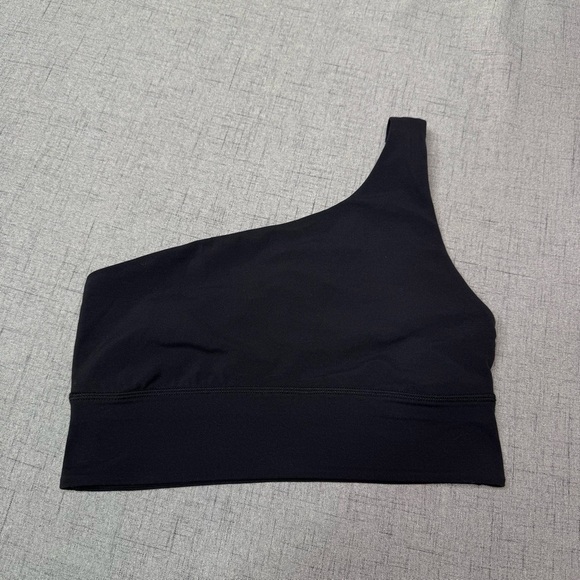 Lululemon Black Align Bra Asymmetrical Light Support A/B Cup Size 6 - Picture 3 of 9